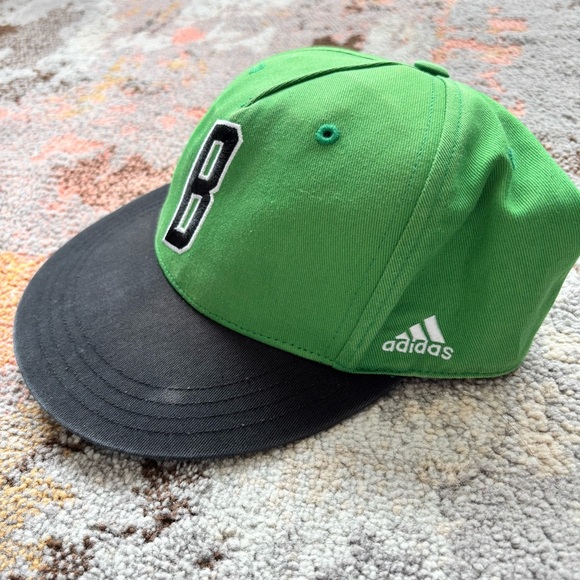 Boston Celtics Adidas Snapback Hat – NBA Green Black Cap 2010 Vintage Style - Picture 1 of 10
